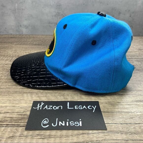 Batman Youth Boy’s/Girl’s~Preowned~Royal Blue/Black Hat~Adjustable Sizing - Picture 2 of 6